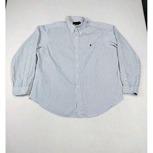 Ralph Lauren‎ Shirt Men's XXL Blue Classic Fit Normcore Classiccore Flesh Pony